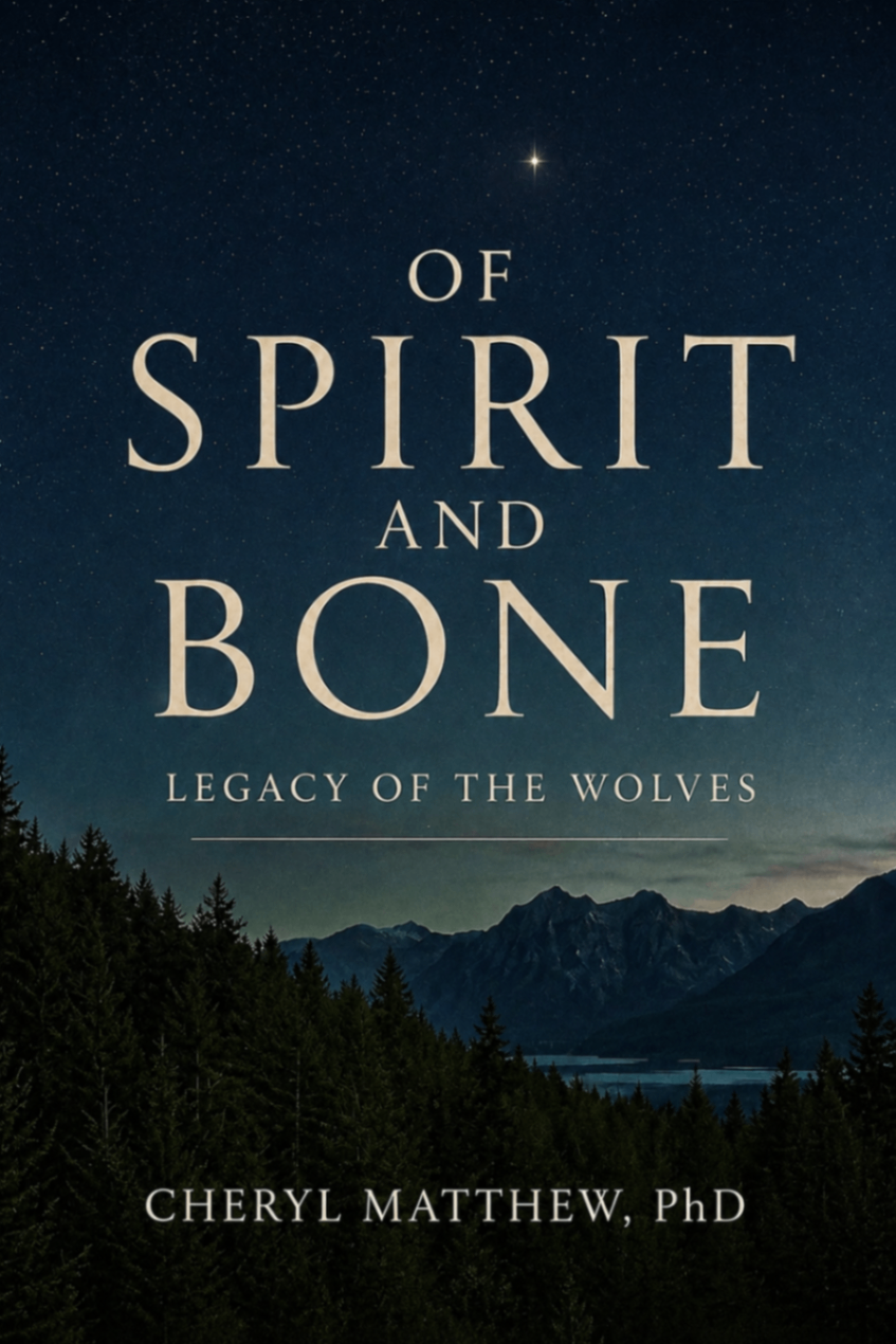 Cover of Of Spirit and Bone: Legacy of the Wolves by Cheryl Matthew, PhD